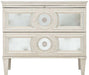Bernhardt Allure 2 Drawers Bachelors Chest in White & Silver 399-231 image