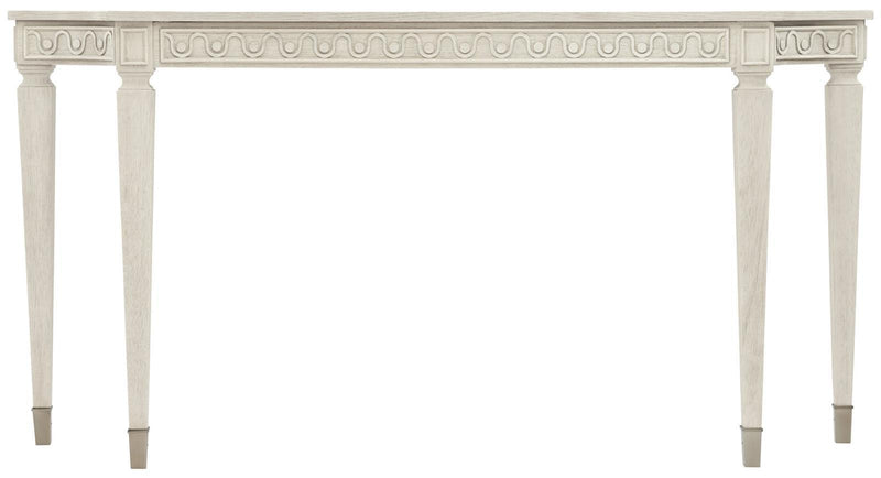 Bernhardt Allure Console Table in White & Silver 399-910 - Furniture City (CA)l