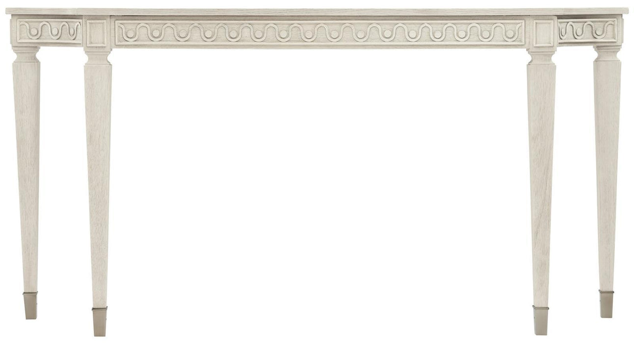 Bernhardt Allure Console Table in White & Silver 399-910 image