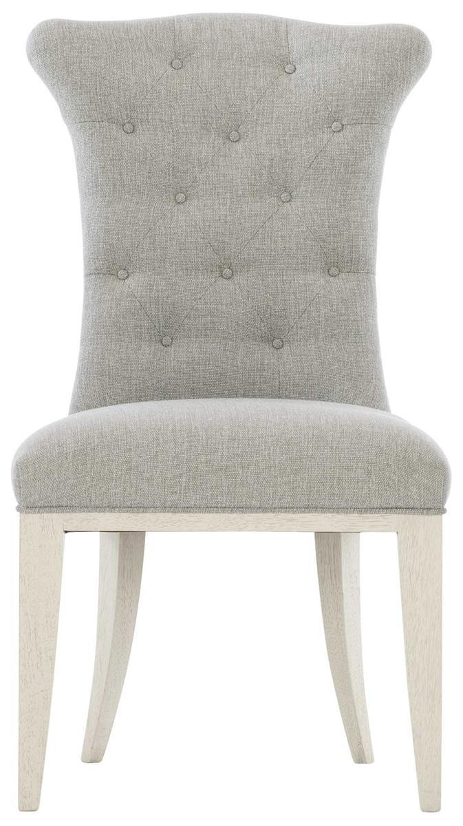 Bernhardt Allure Side Chair in White & Silver 399-547 - Furniture City (CA)l