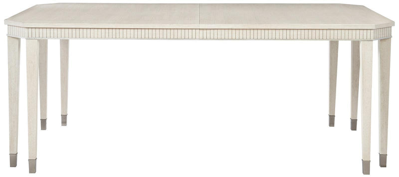Bernhardt Allure Dining Table in White & Silver 399-222 - Furniture City (CA)l