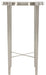 Bernhardt Allure Metal Chairside Table in White & Silver 399-127 image