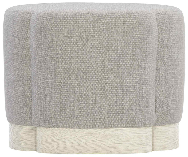Bernhardt Allure Ottoman in White & Silver 399-506 - Furniture City (CA)l