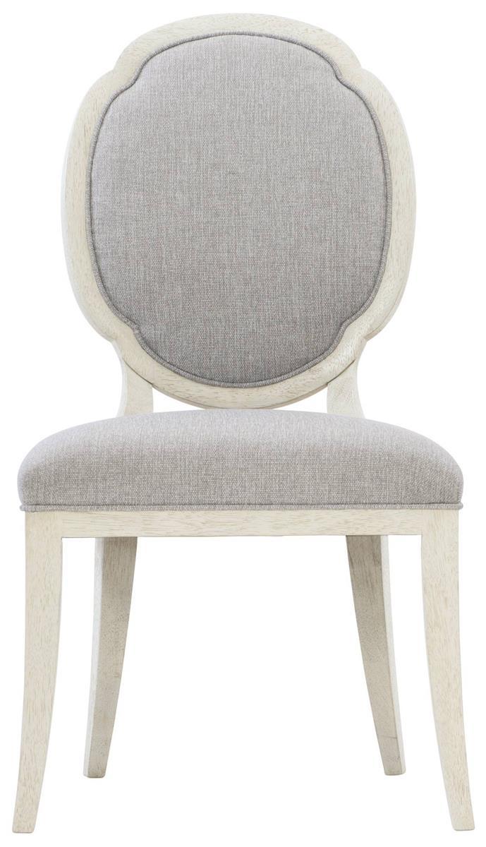 Bernhardt Allure Side Chair in White & Silver (Set of 2) 399-541 - Furniture City (CA)l