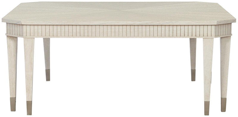 Bernhardt Allure Square Cocktail Table in White & Silver 399-011 - Furniture City (CA)l