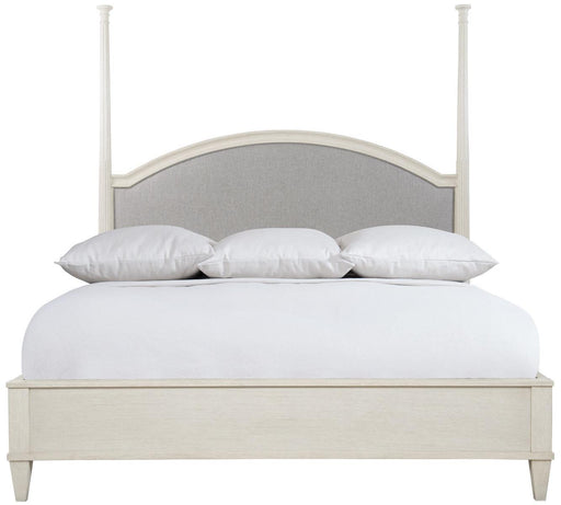 Bernhardt Allure Queen Panel Bed in White and Silver image