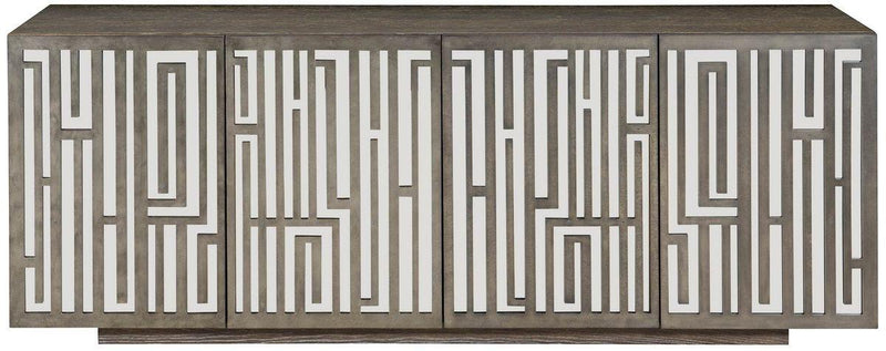 Bernhardt Alverton Entertainment Console in Weathered Charcoal 379-870 - Furniture City (CA)l