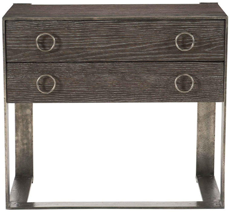 Dixon 2 Drawer Nightstand in Weathered Charcoal 379-216 - Furniture City (CA)l