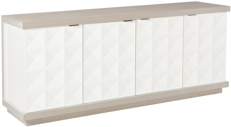 Bernhardt Axiom Buffet in Linear Gray/White 381-134 - Furniture City (CA)l