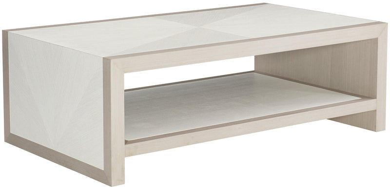 Axiom Cocktail Table in Linear White 381-021 - Furniture City (CA)l