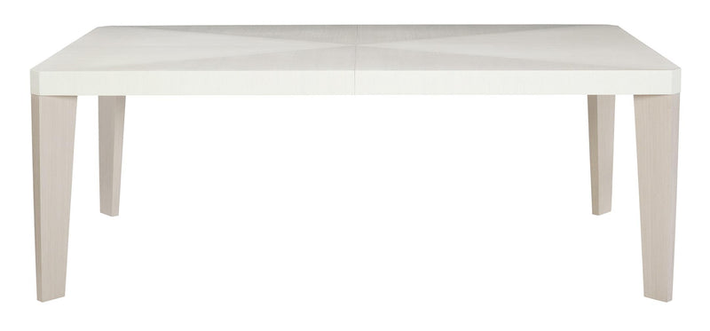 Bernhardt Axiom Rectangular Dining Table in Linear White/Gray 381-222 - Furniture City (CA)l