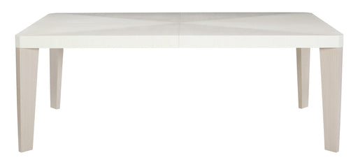 Bernhardt Axiom Rectangular Dining Table in Linear White/Gray 381-222 image