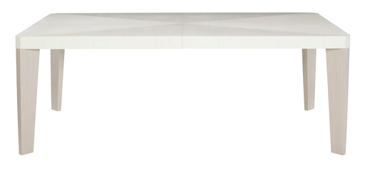 Axiom Rectangular Dining Table in Linear White/Gray 381-222 - Furniture City (CA)l