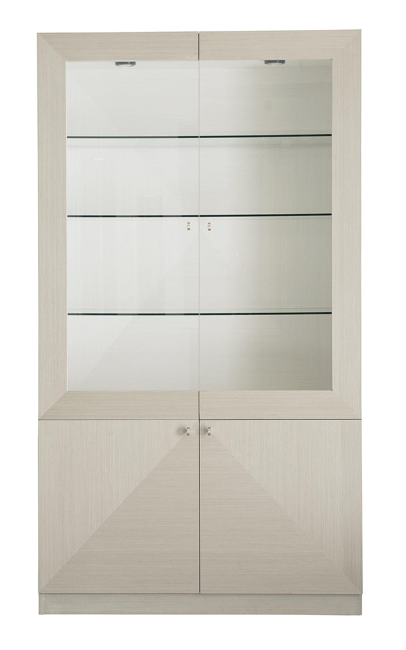 Bernhardt Axiom Display Cabinet in Linear Gray/White 381-356 - Furniture City (CA)l