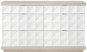 Bernhardt Axiom Cast Shaped Dresser in Linear White 381-056 image