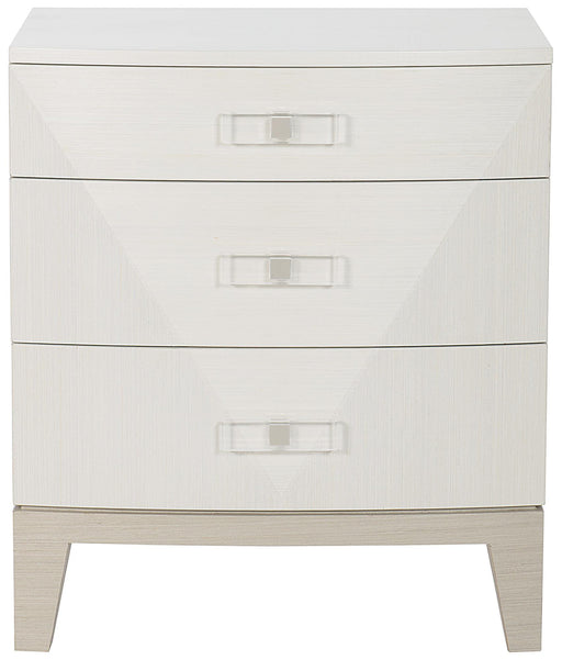 Bernhardt Axiom Nightstand in Linear White/Gray 381-228 image