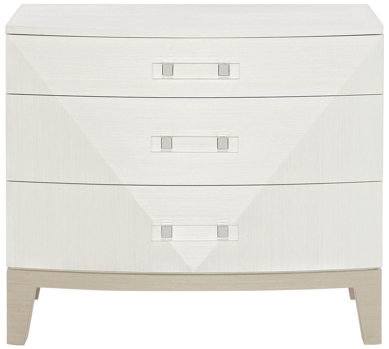 Bernhardt Axiom Night Table in Linear White/Gray 381-229 image