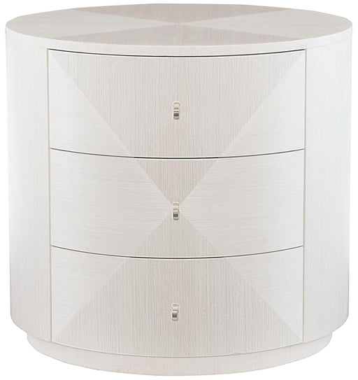 Bernhardt Axiom Round Chairside Table in Linear White 381-127 image
