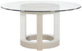 Bernhardt Axiom 60" Round Dining Table in Linear Gray image