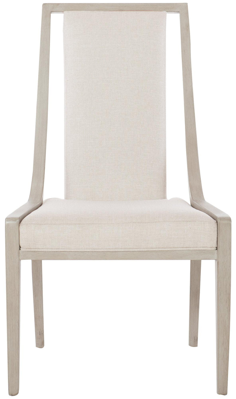 Bernhardt Axiom Upholstered Side Chair (Set of 2) in Linear Gray 381-565 - Furniture City (CA)l