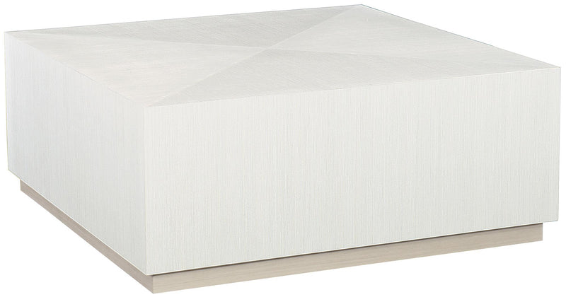 Bernhardt Axiom Square Cocktail Table in Linear White 381-011 - Furniture City (CA)l
