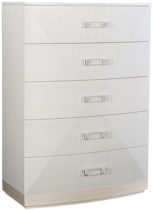 Axiom Tall Chest in Linear White 381-119 - Furniture City (CA)l