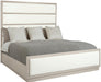Bernhardt Axiom California King Upholstered Bed in Linear Gray image