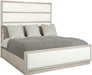 Bernhardt Axiom King Upholstered Bed in Linear Gray image