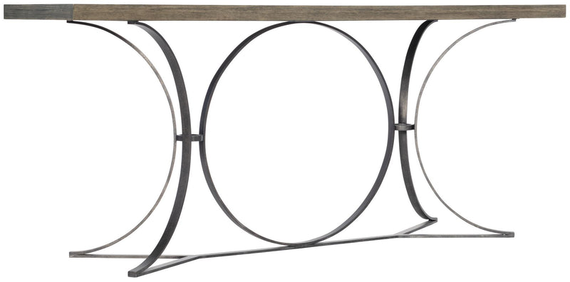 Bernhardt Canyon Ridge Metal Console Table in Desert Taupe 397-916 - Furniture City (CA)l