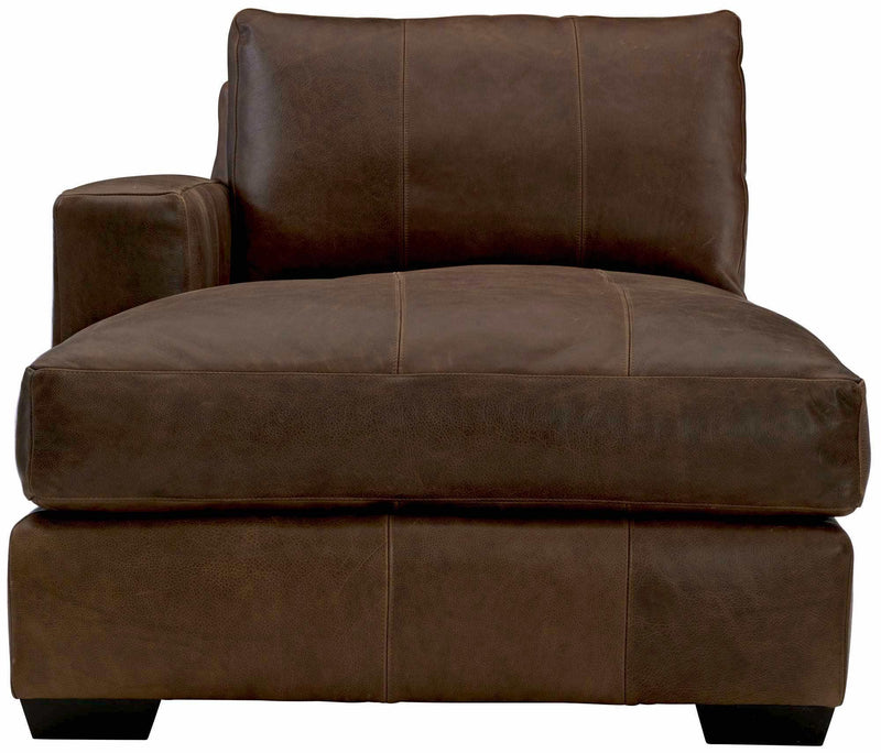 Bernhardt Upholstery Dawkins Leather Left Arm Chaise 9238LO - Furniture City (CA)l