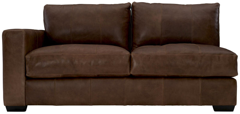 Bernhardt Upholstery Dawkins Leather Left Arm Loveseat 9242LO