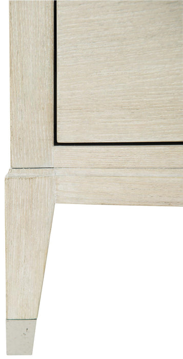 East Hampton Nightstand in Cerused Linen 395-226 - Furniture City (CA)l