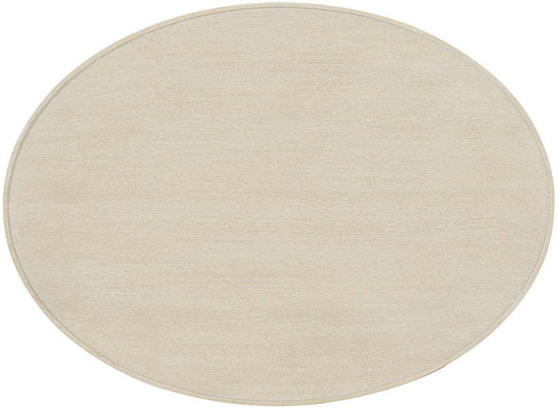 Bernhardt East Hampton Oval Nightstand in Cerused Linen 395-216 - Furniture City (CA)l