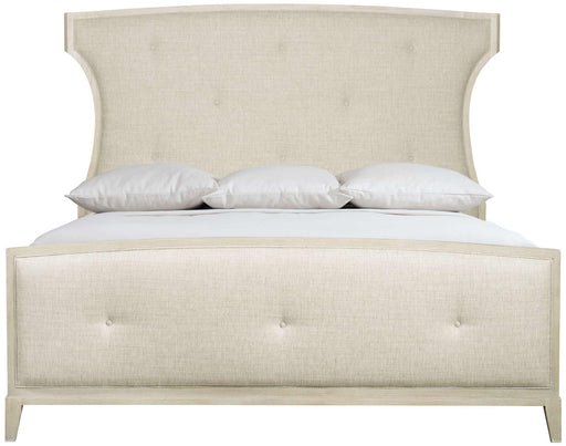 Bernhardt East Hampton Upholstered Queen Panel Bed in Cerused Linen image