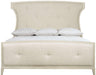 Bernhardt East Hampton Upholstered Queen Panel Bed in Cerused Linen image