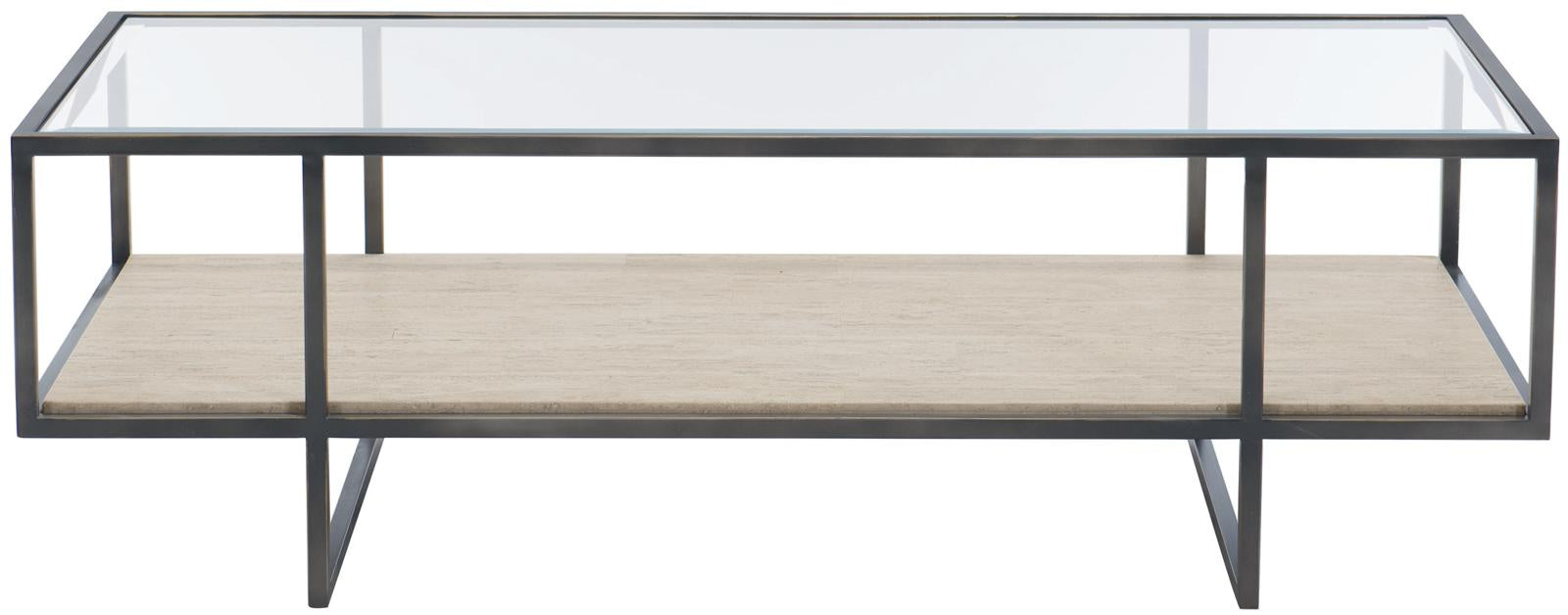 Harlow Metal Rectangular Cocktail Table in Bronze 514-021