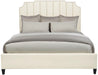 Bernhardt Interiors Bayonne Leather Upholstered Queen Bed in Smoke 362H54L-AR4L image