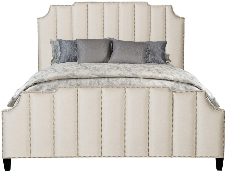 Bernhardt Interiors Bayonne Upholstered Cal King Bed in Smoke