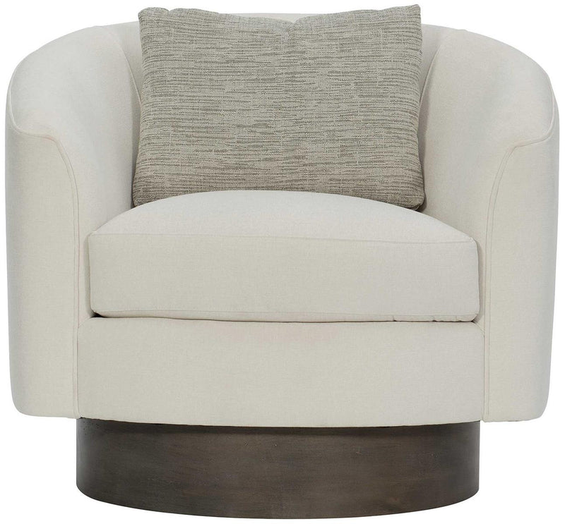 Bernhardt Interiors Camino Leather Swivel Chair in Mocha N5712SL