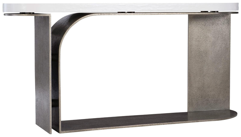 Interiors Catalina Console Table in White/Grapite 301-914 - Furniture City (CA)l