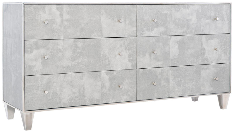 Bernhardt Interiors Madora Vellum Dresser in Gray 301-052 - Furniture City (CA)l