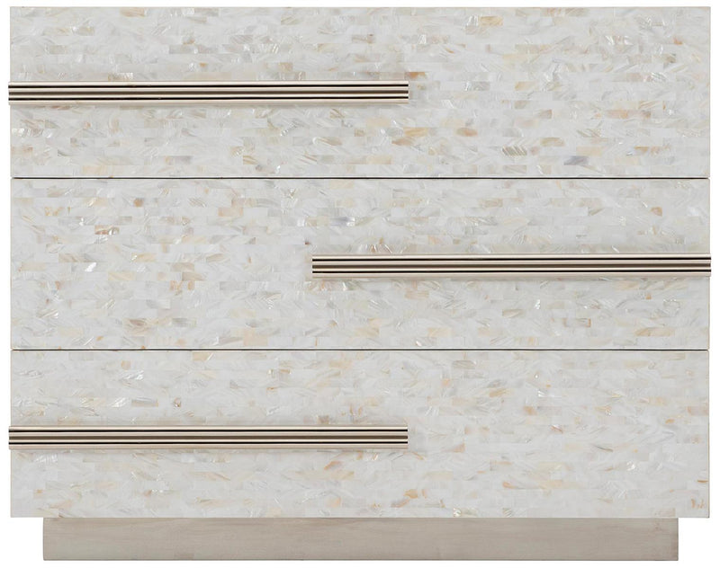 Bernhardt Interiors Tianna 3 Drawer Bachelor's Chest in White 301-229 - Furniture City (CA)l