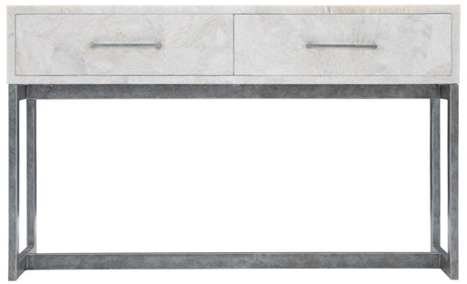 Bernhardt Interiors Viola 2 Drawer Console Table in White Marble 301-910 image