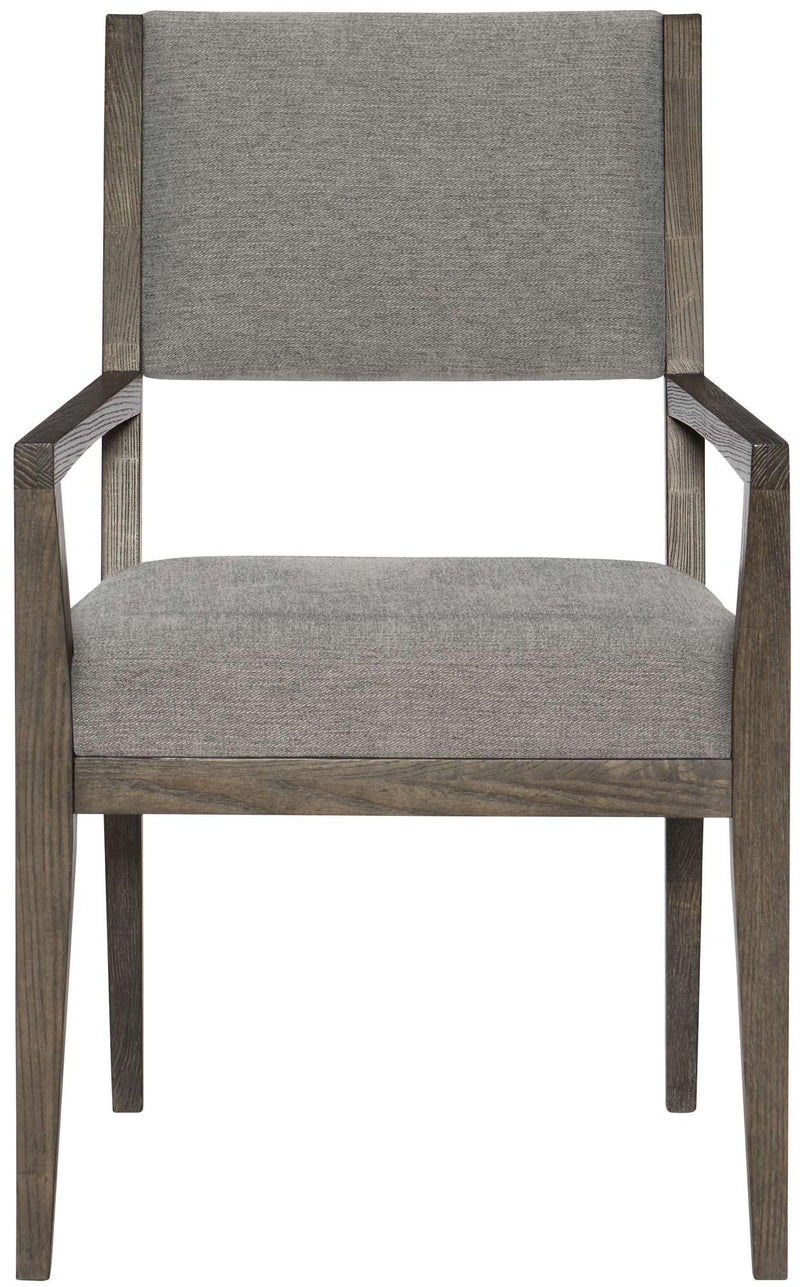 Bernhardt Linea Arm Chair in Cerused Charcoal (Set of 2) - Furniture City (CA)l