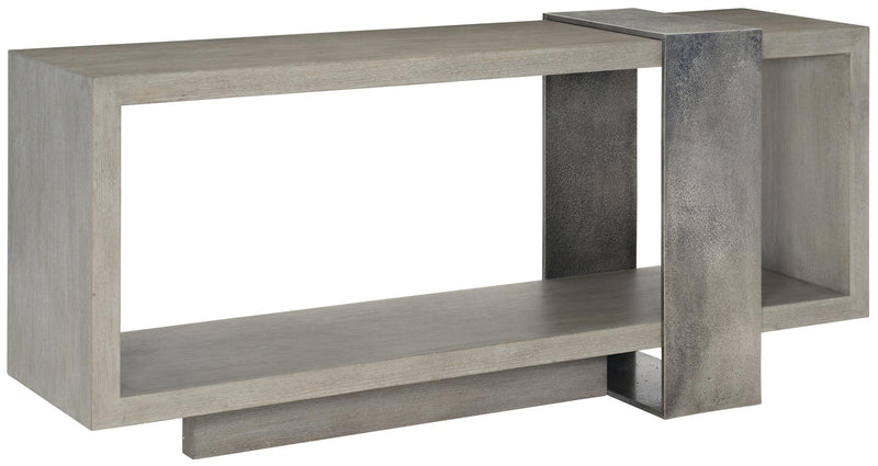 Bernhardt Linea Console Table in Cerused Greige 384-910G - Furniture City (CA)l