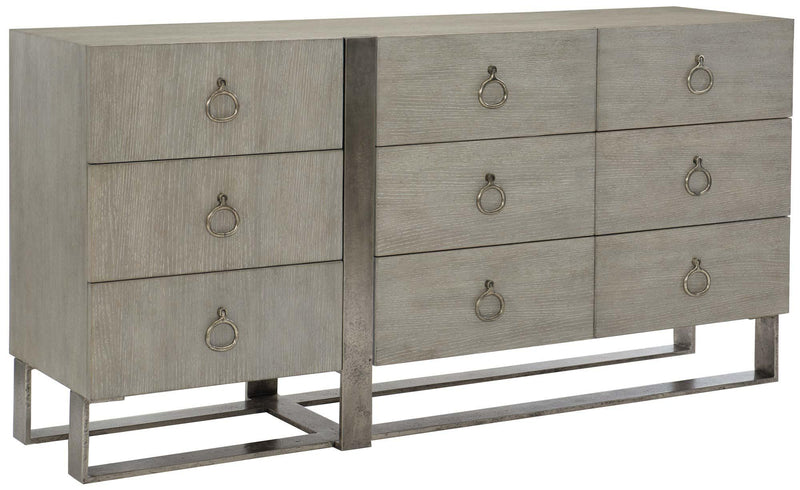 Bernhardt Linea 9-Drawer Dresser in Cerused Griege 384-052G - Furniture City (CA)l