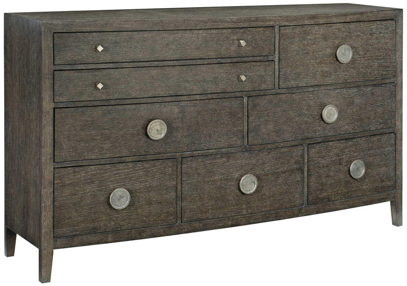 Bernhardt Linea 8-Drawer Dresser in Cerused Charcoal 384-054B - Furniture City (CA)l