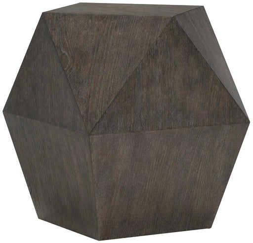 Bernhardt Linea Triangular End Table in Cerused Charcoal 384-111B image