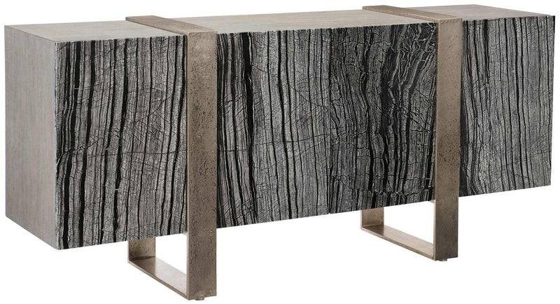 Bernhardt Linea Entertainment Console in Black Forest Marble 384-875G - Furniture City (CA)l