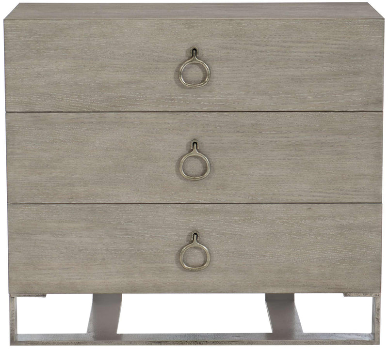 Bernhardt Linea Nightstand in Cerused Griege 384-232G - Furniture City (CA)l